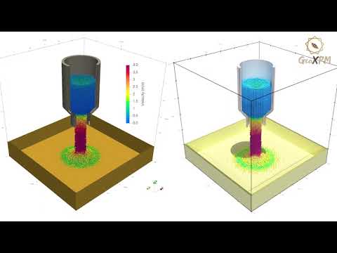 GeoXPM Simulation of 3D Granular Flows in Silo Discharge