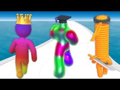 GIANT RUSH vs BLOB RUNNER 3D vs LONG NECK RUN - Triple Game