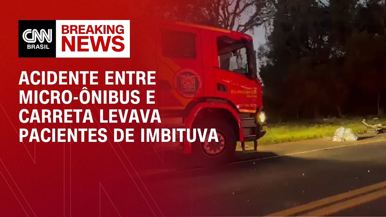 Ônibus envolvido em acidente levava pacientes de Imbituva, no Paraná | LIVE CNN