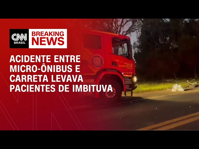 Ônibus envolvido em acidente levava pacientes de Imbituva, no Paraná | LIVE CNN