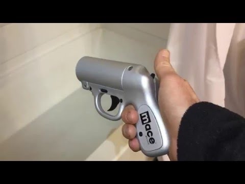 MACE PEPPER SPRAY GUN with STROBE LIGHT