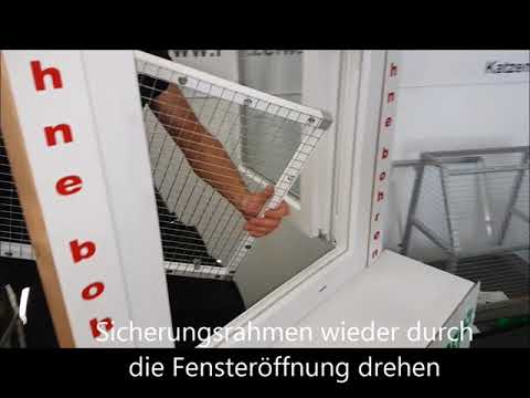 Einbauvideo Katzen-Fensterschutz ohne bohren