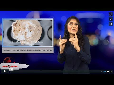 Company offers Thanksgiving-flavored ice cream (ASL - 11.21.18)