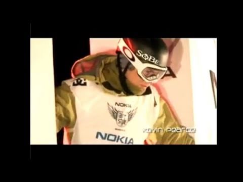 Kevin Pearce, Mikkel Bang, David Benedek and Torstein Horgmo competing at the Air & Style Finals