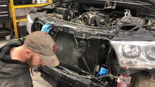 2011 Durango AC condensor/tranny cooler replacement - Part 1