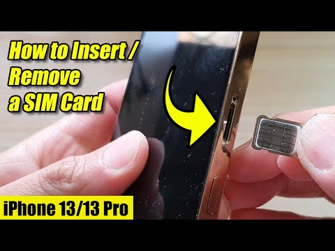 iPhone 13/13 Pro: How to Insert/Remove a SIM Card