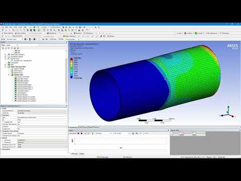 Loading methods for a pipe end using a remote point in Ansys Mechanical