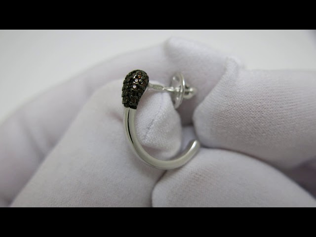 Серебряные серьги "Спички" сжх188 Видеообзор