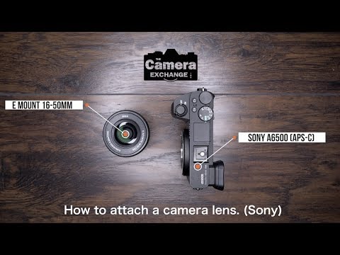 How to Attach and Detach a Lens  (Sony)