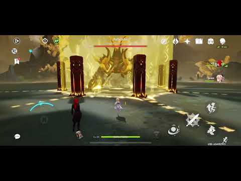 Co-op azdaha run with the most op traveler and diluc to ever exist (ignore jean and razor they suck)