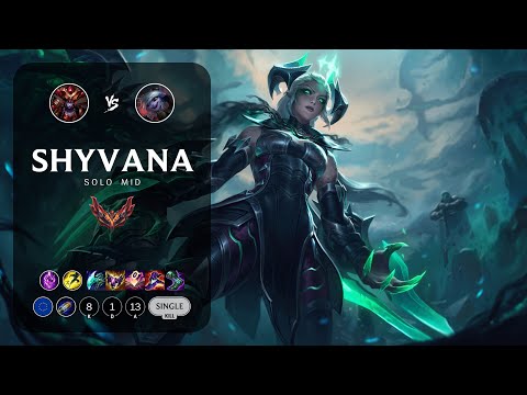 Shyvana Mid vs Tristana - EUW Grandmaster Patch 13.15
