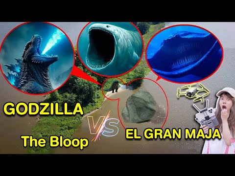 A collection of clips showing a drone flying a Godzilla demon in the middle of a river. Be carefu...