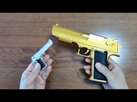 Mini Desert Eagle Pistol Keychain VS Desert Eagle Soft Bullet Toy Gun 2022