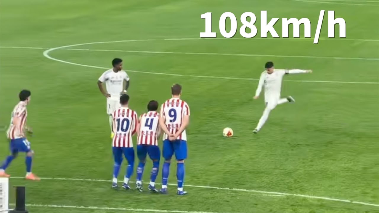 【現地映像】バルベルデがアトレティコ戦で見せた弾丸フリーキック！