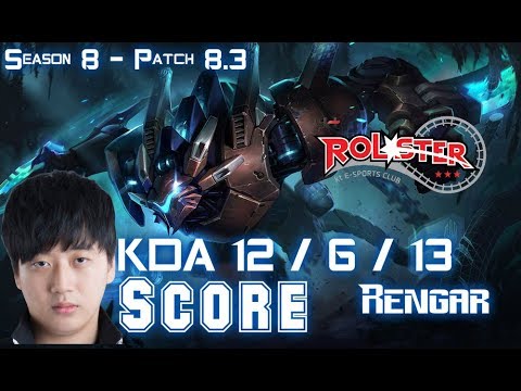 KT Score RENGAR vs JARVAN IV Jungle - Patch 8.3 KR Ranked
