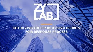 Webinar - Optimizing Your Public Disclosure & FOIA Response Process