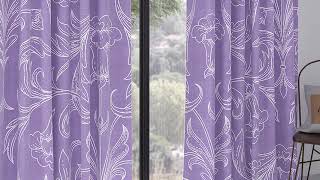 Комплект штор «Эндиренс (фиолетовый)» — видео о товаре