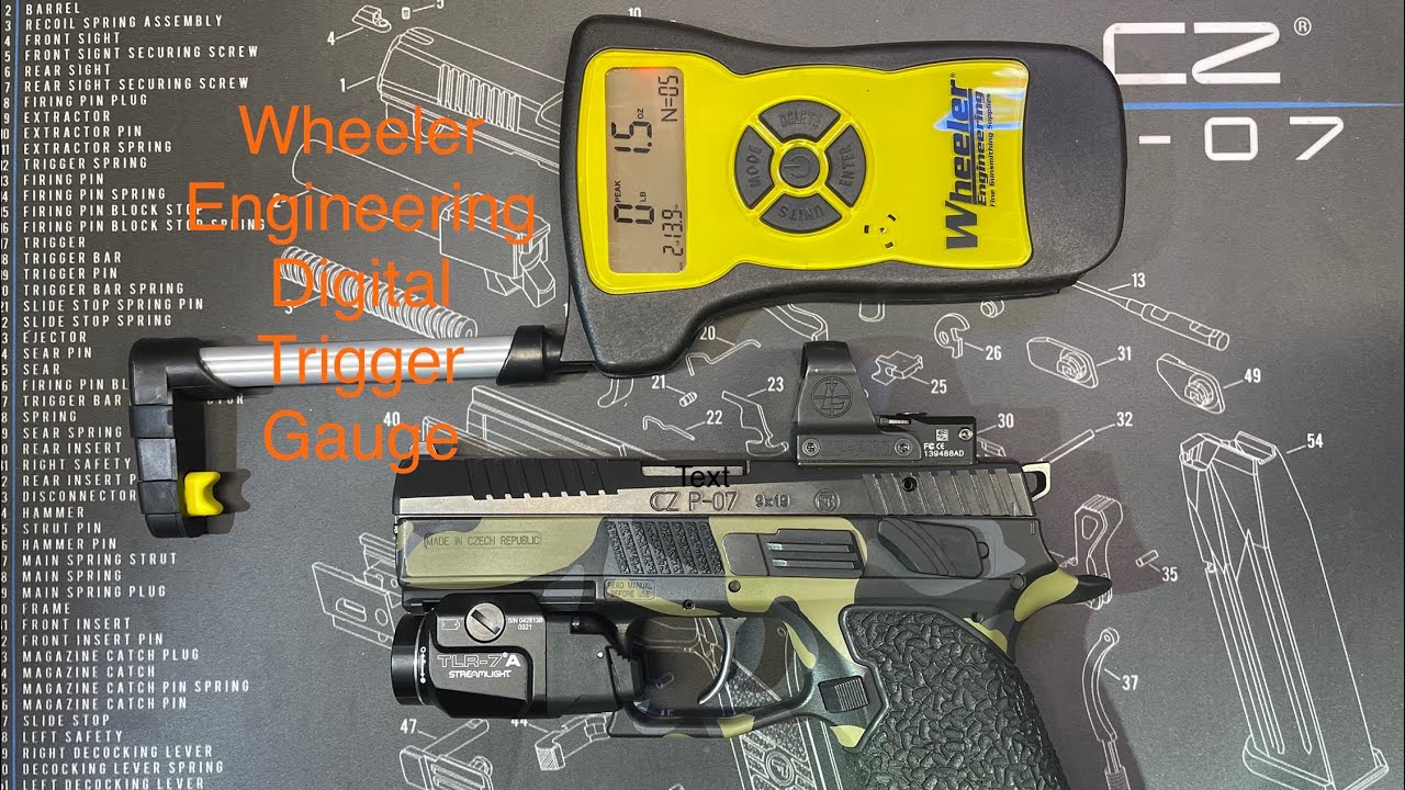 Wheeler Digital Trigger Pull Gauge nuleistuko nuspaudimo jėgos matuoklis
