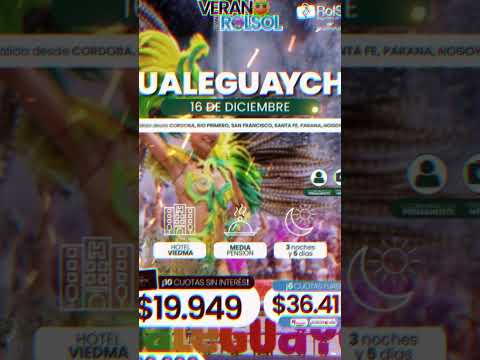 🎊 CARNAVAL DE GUALEGUAYCHÚ en 10 CUOTAS SIN INTERÉS! | Viaja con Pablo