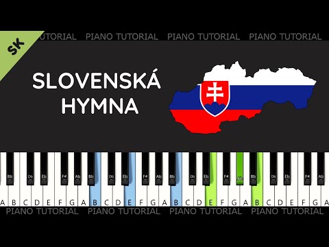 Slovenská státní hymna - Nad Tatrou sa blýska (piano tutorial | klavír | akordy | noty | písničky)