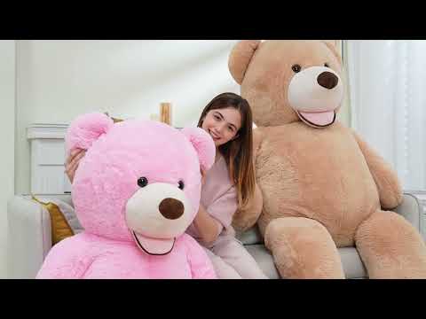 😊Giant Teddy Bear with a Big Smile! 🎀Available in Colors & Sizes – Perfect Cuddle Buddy!🧸 #plushies