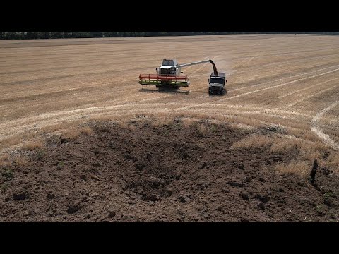 Landwirte in Lebensgefahr:  Ernten neben Bombenkratern und Minenfeld
