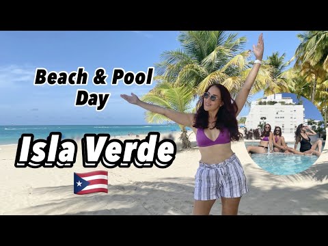 Dia de PRAIA e PISCINA em família em Isla Verde/Carolina, Porto Rico