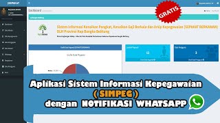 Download lagu Aplikasi Sistem Informasi Kepegawaian (Simpeg) dg NOTIF WHATSAPP - by robialakbar GRATIS mp3