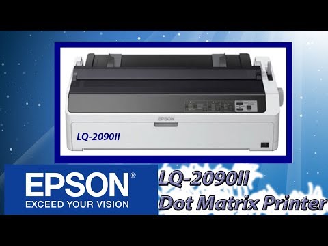 Epson lq-2090 ii dot matrix printer review and installation