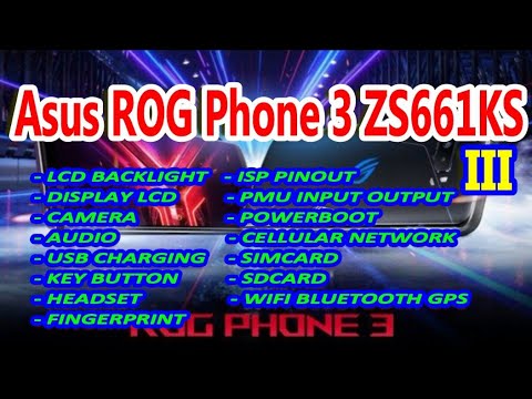 Asus ROG Phone 3 ZS661KS: AUDIO, FINGERPRINT & SIMCARD WAYS