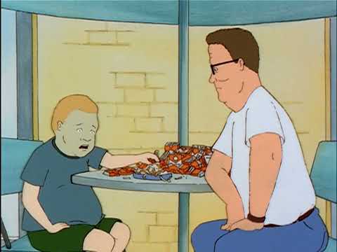 King of the Hill- Hank makes Bobby smoke a whole package of cigarettes