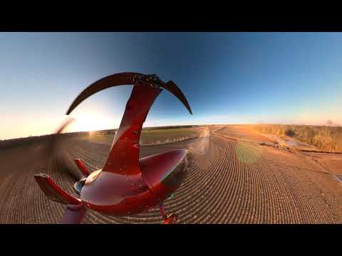 First Flight with Insta360 mounted on Calidus Autogyro
