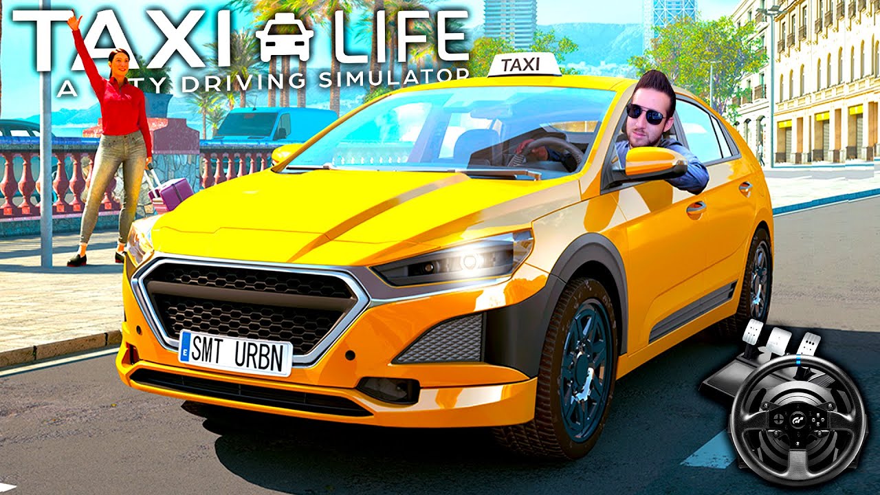 Joguei o NOVO Simulador de Taxi no VOLANTE! - Taxi Life #1