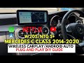 Mercedes W205 C Class 2014 2020 Touchscreen Upgrade Wireless CarPlay Android Auto With Youtube