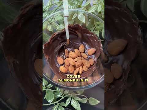 Chocolate Coated Almonds #youtubeshorts