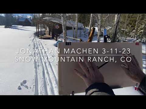 Plein-Air, Snow Mountain Ranch, 3-11-23