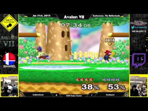 Avalon VII - SchlimmShady (Mario) vs Deathgazer (Falco) - SSBM Singles Winners R4