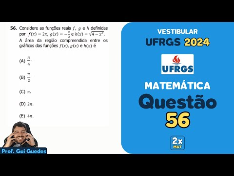 Resolução Matemática UFRGS 2024 - Questão 56 | Matemática em Dobro