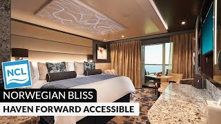 Norwegian Bliss | Haven Accessible Forward-Facing with Balcony | Tour &amp; Review 4K | Category HG