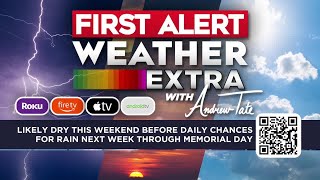 Likely dry this weekend before daily chances for rain next week through Memorial Day | May 15, 20...