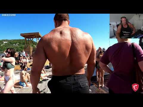 Wide nut at the beach