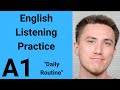 A1 English Listening Practice - Daily Routine