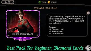 Freddy Krueger Diamond Huge Pack Open | Best Pack For Diamond Characters | MK Mobile