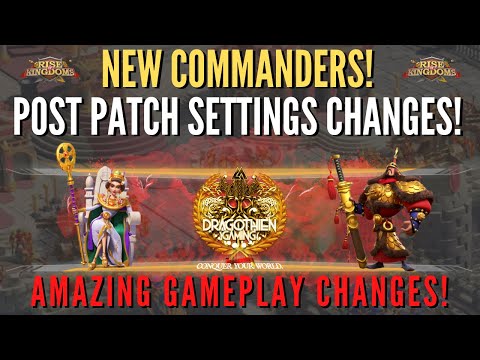 NEW COMMANDER FULL BREAKDOWN! - NEW SETTINGS EXPLANATION! - Rise of Kingdoms