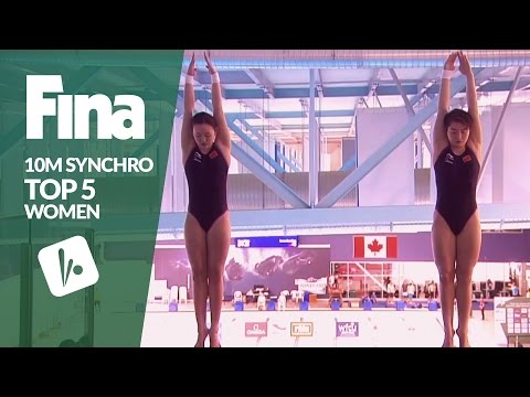 Top 5 - Women's 10m Synchronised | FINA/NVC Diving World Series - Windsor 2017