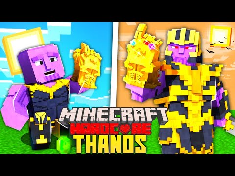 I SURVIVED 100 DAYS AS A THANOS |  HARDCORE MINECRAFT