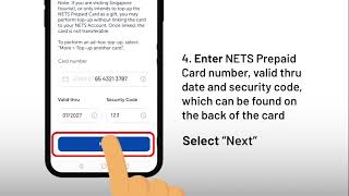 How to link NETS Prepaid Card to NETS App