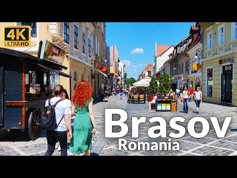 Brașov Summer Walk 4K