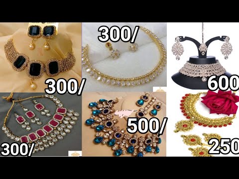 Latest artificial necklace design/Fancy artificial necklace design/Trending artificial necklace set