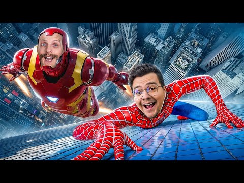 I TESTED THE SECRET PRODUCTS OF SUPERHEROES with SILVIU Orange Blue! 😱